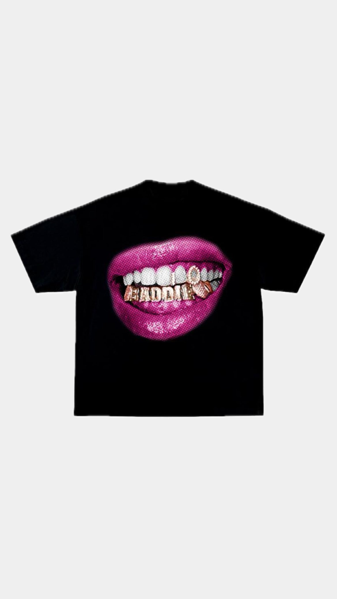 ANNA T-SHIRT "BOCCA" BLACK