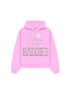 ANNA HOODIE "I LOVE BADDIES" PINK