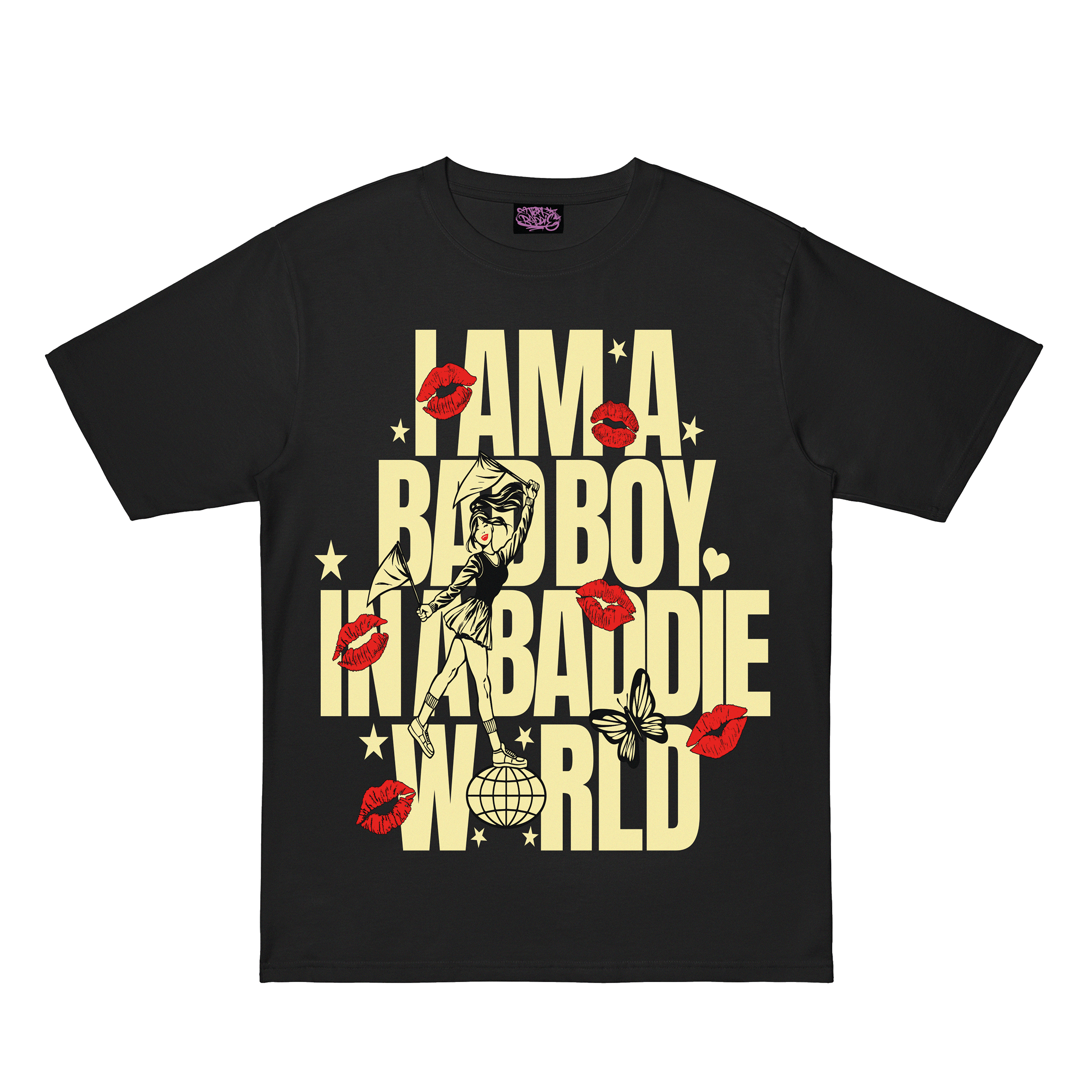 ANNA T-SHIRT "BAD BOY" BLACK