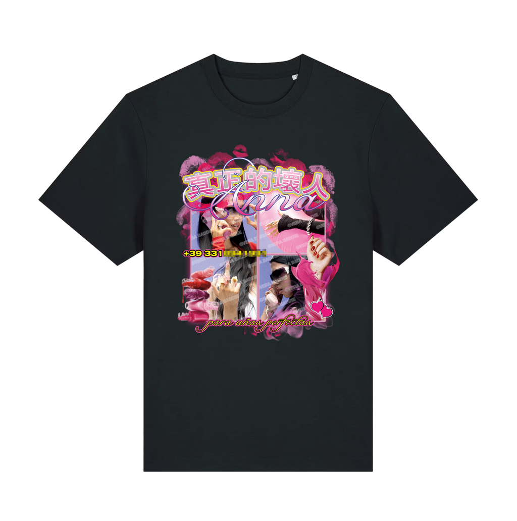ANNA T-SHIRT "SALON DE BELLEZA" BLACK