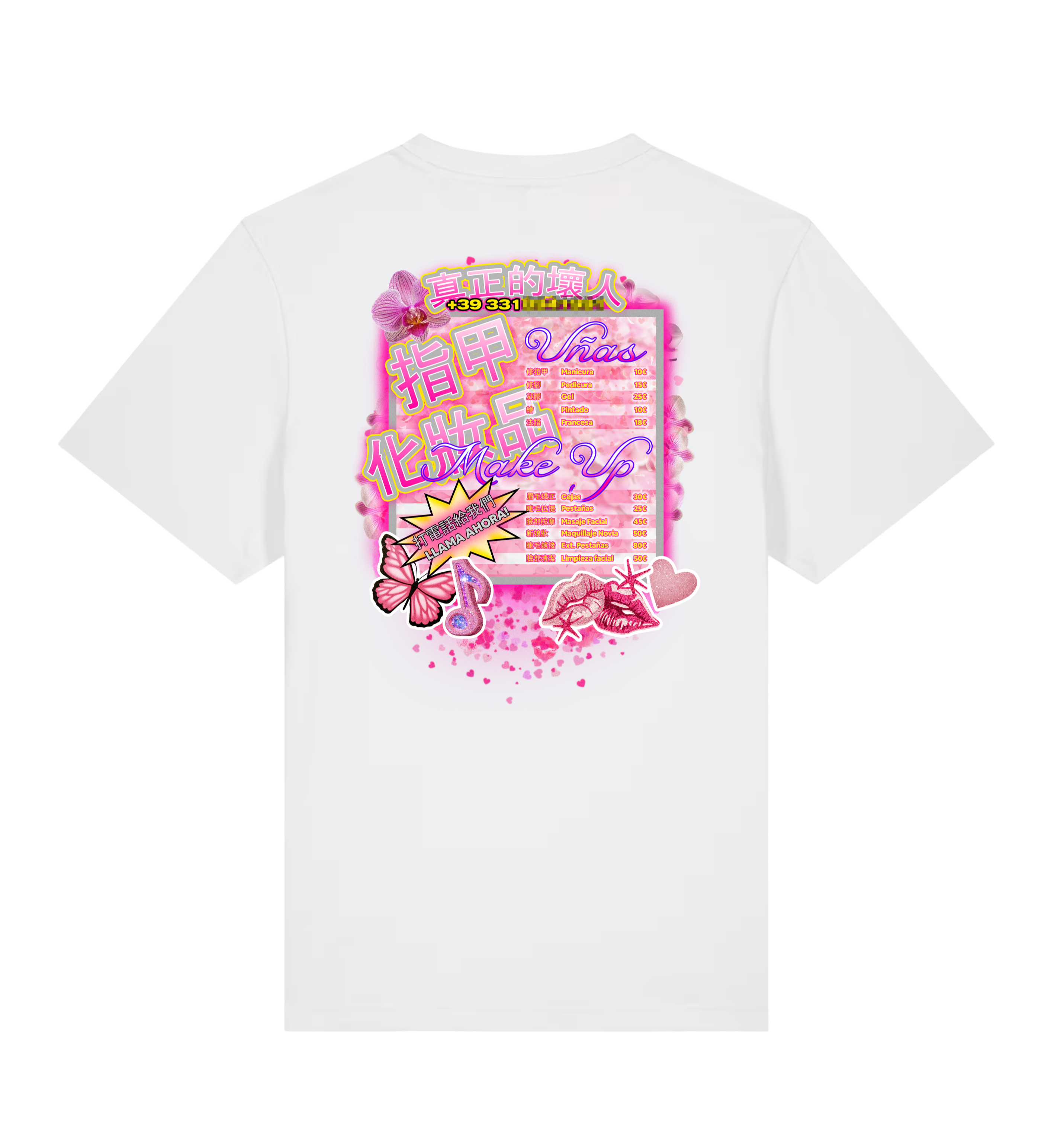 ANNA T-SHIRT "SALON DE BELLEZA" WHITE