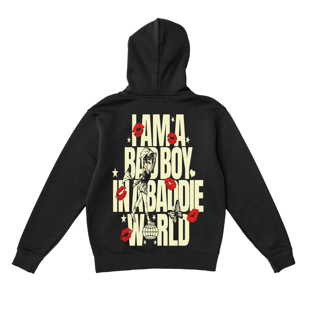 ANNA HOODIE "BAD BOY" BLACK