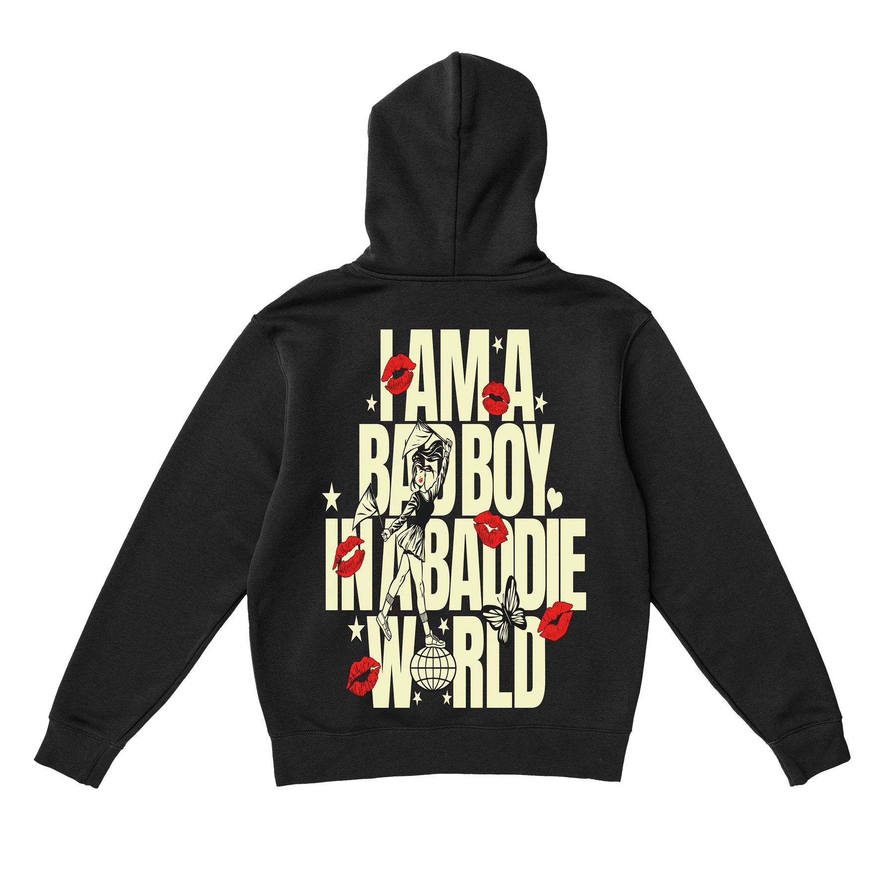 ANNA HOODIE "BAD BOY" BLACK
